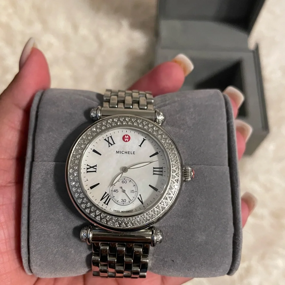 Michele Caber Diamond Womens Watch